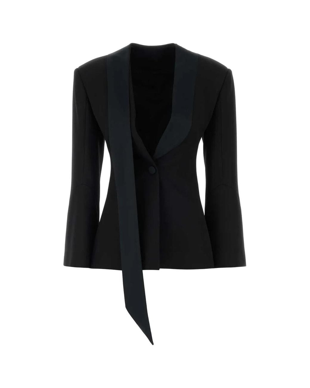 The Attico Black Wool Blazer