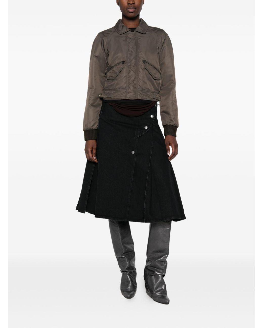MM6 by Maison Margiela Brown Nylon Blouson Jacket