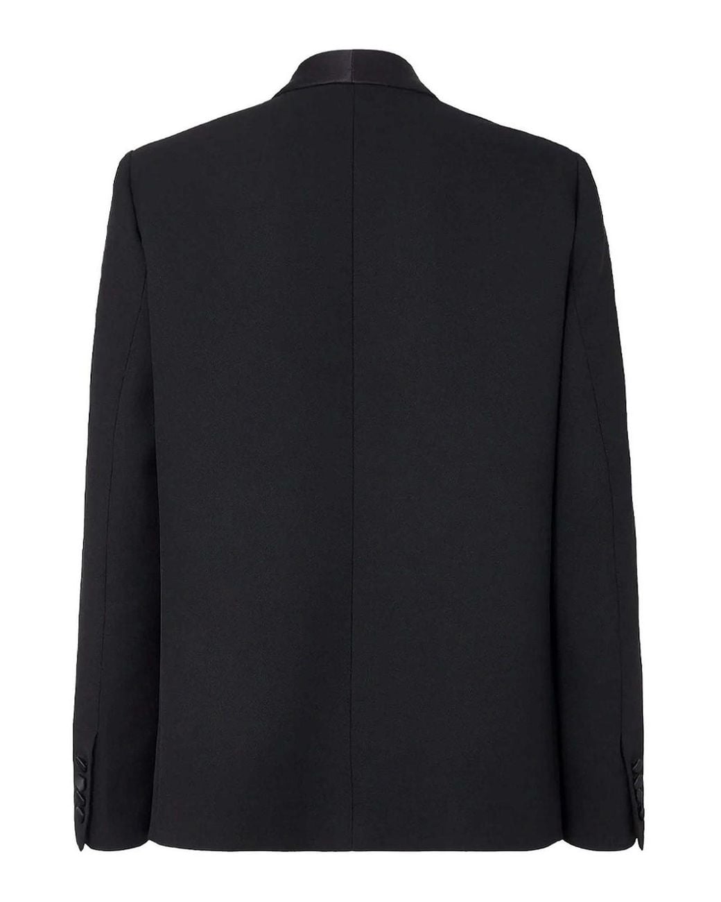 Fendi Black "De Poudre" Satin Jacket