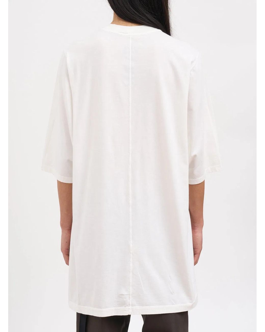 Rick Owens White Jumbo Ss Ts T-Shirt for men