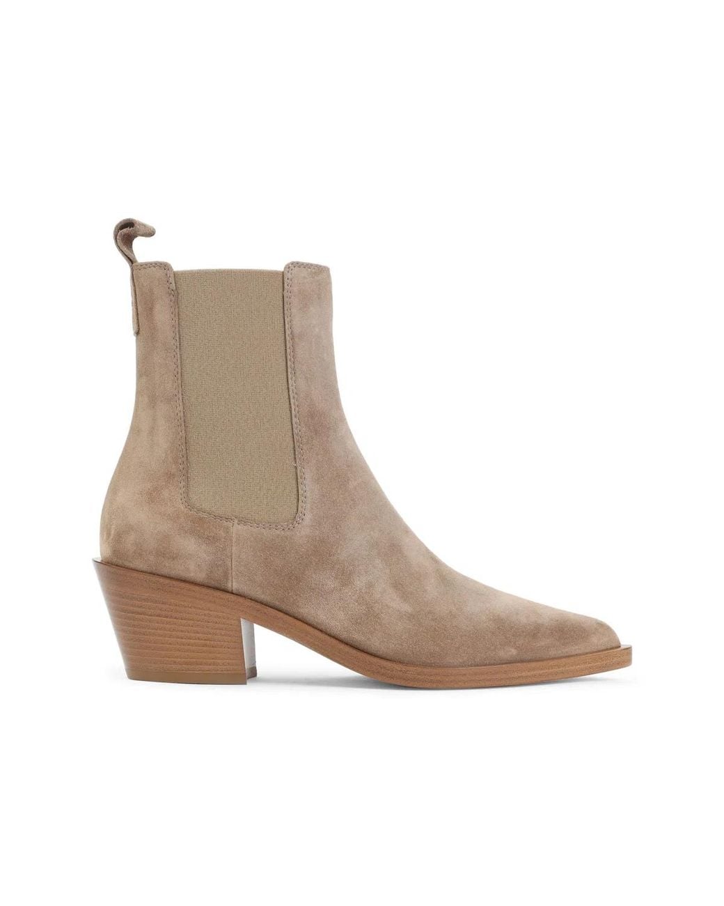 Gianvito Rossi Brown Suede Leather Ankle Boots