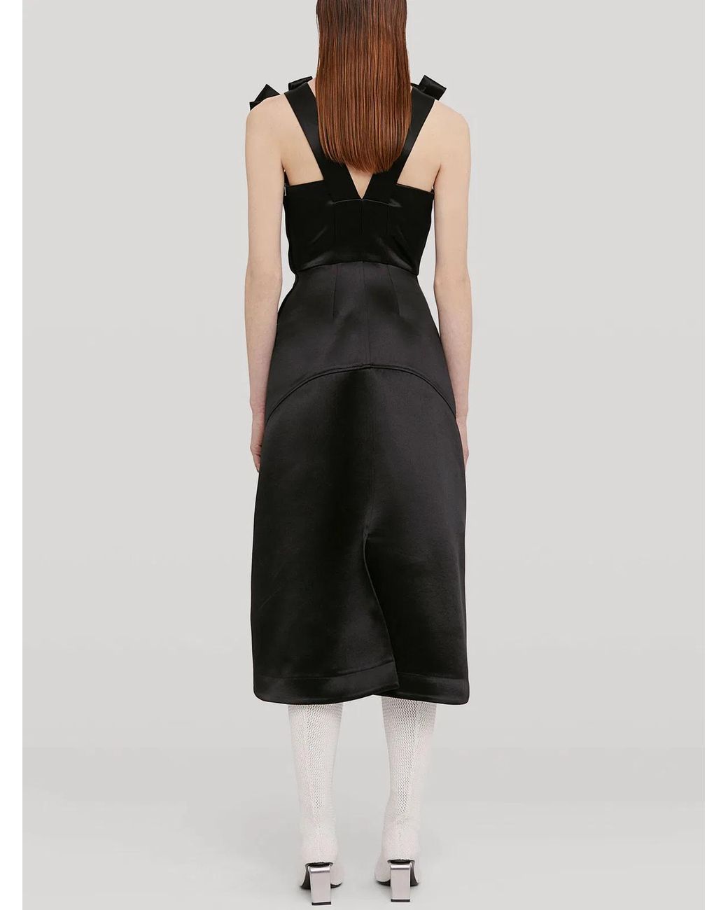 Jil Sander Black Satin Dress