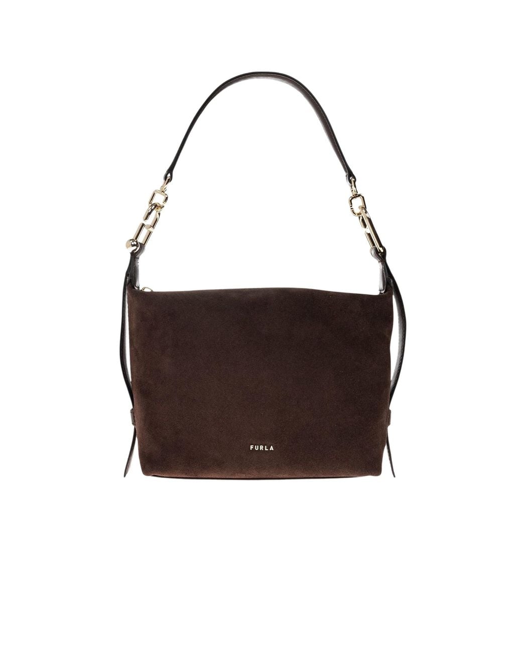 Furla Brown Tonie Mini Hobo