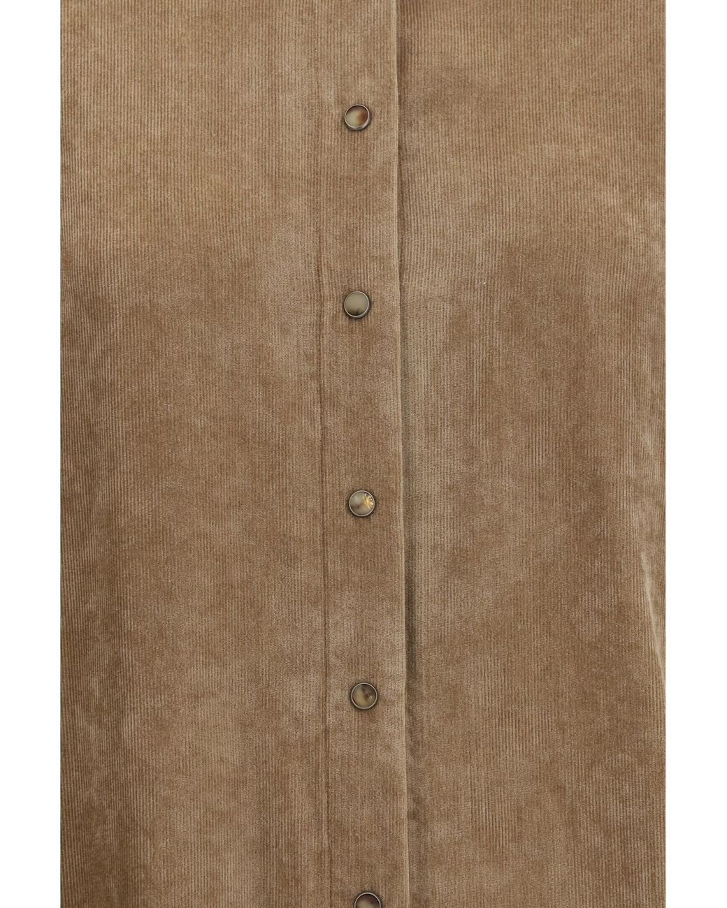 Brunello Cucinelli Natural Snap-Button Shirt
