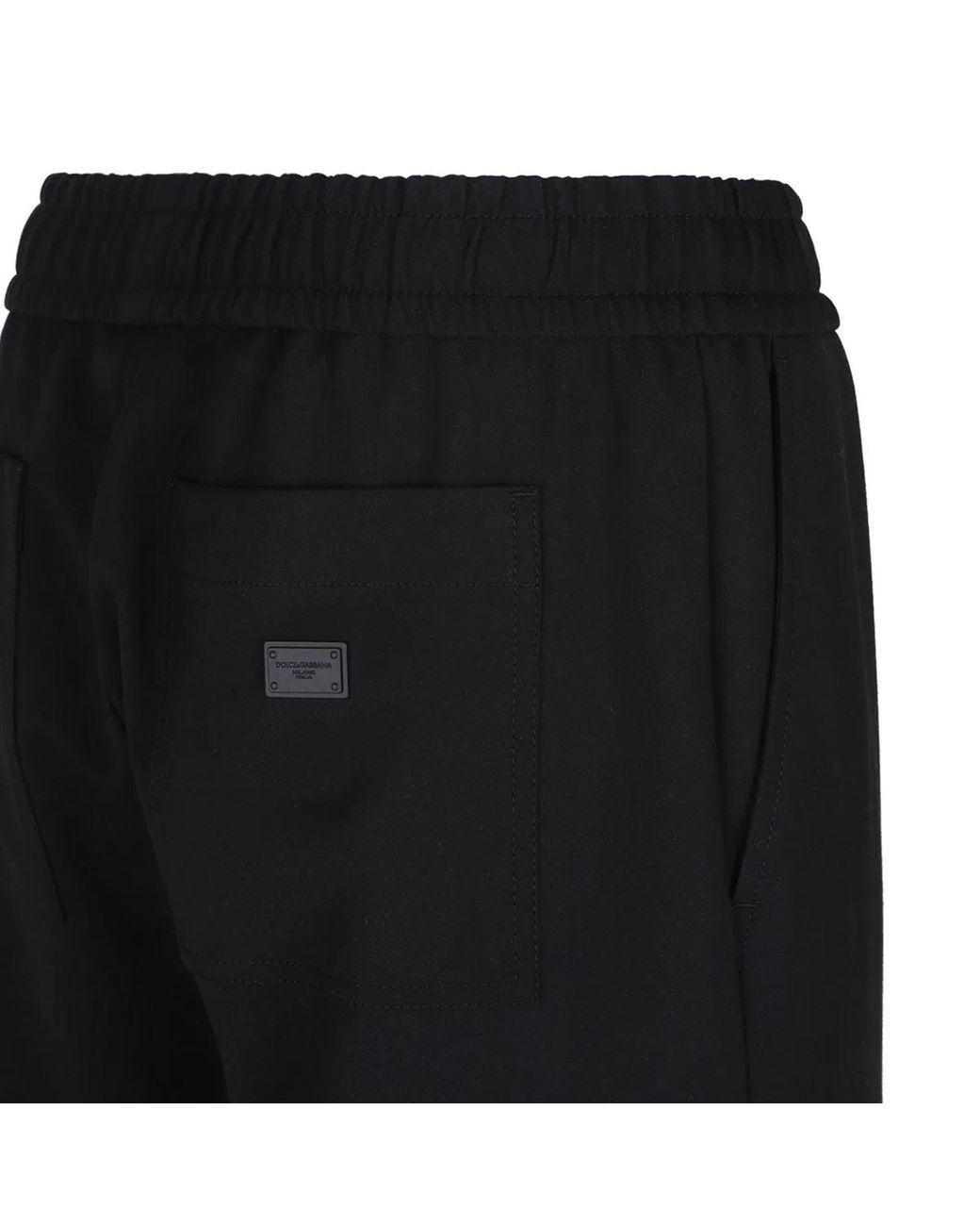 Dolce & Gabbana Black Belted V Neck Tricot Sweater for men