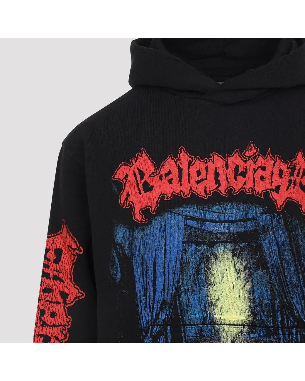 Balenciaga Black Cotton Sweatshirt