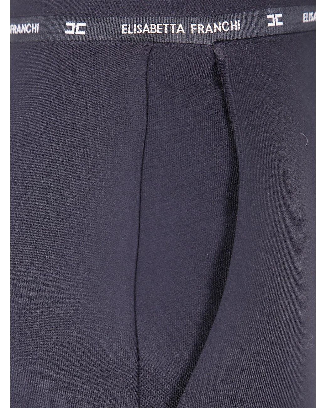 Elisabetta Franchi Blue Pencil Skirt