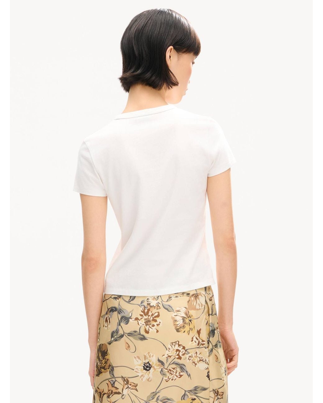 KENZO White Jumping Tiger Embroidered Cotton T-Shirt