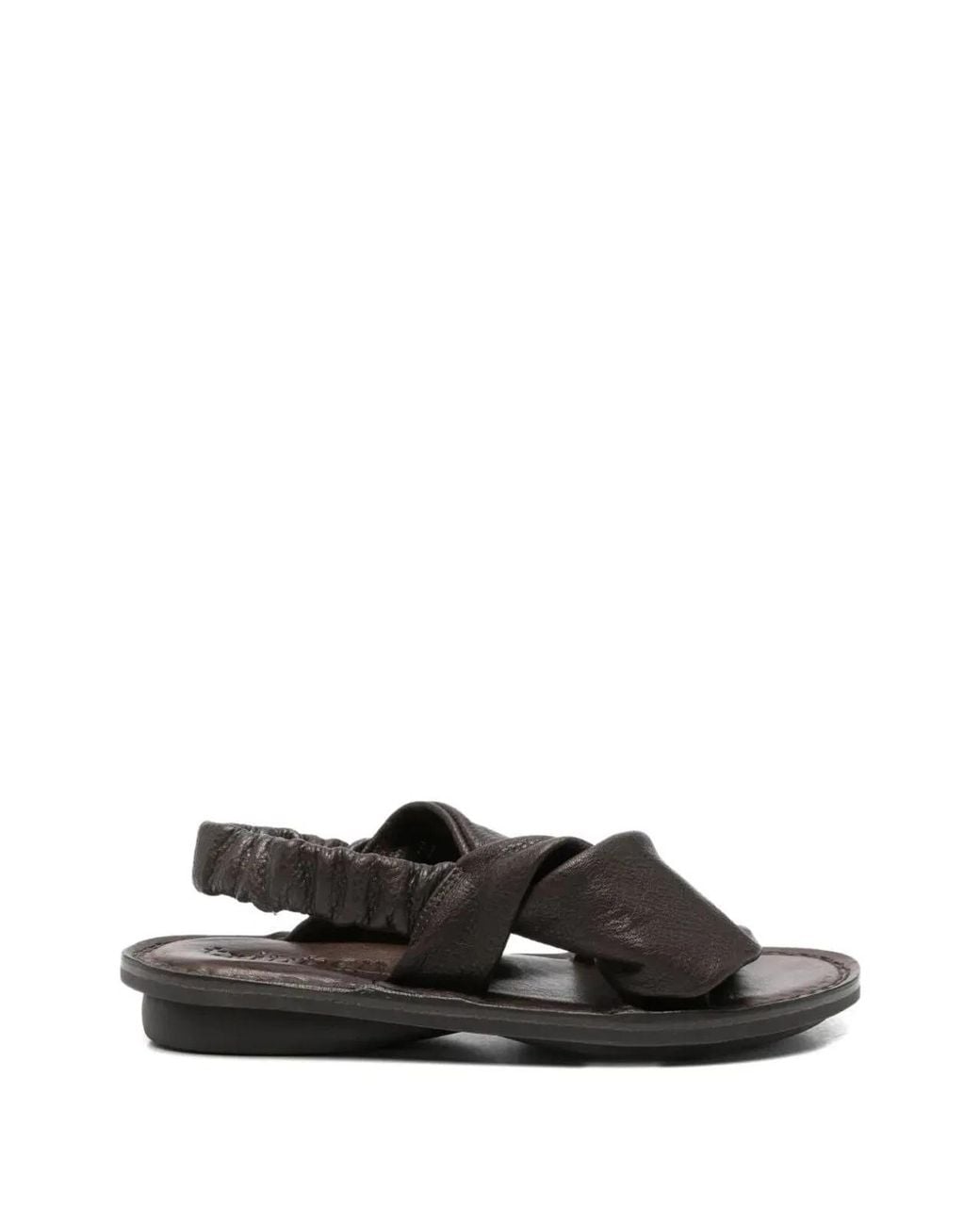 Trippen Black "Embrace" Flat Sandals