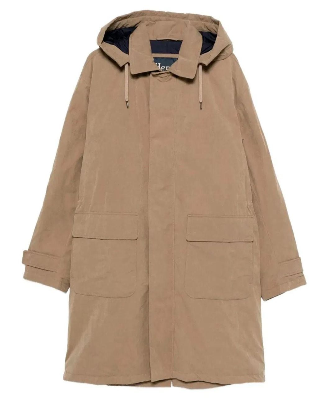 Herno Natural Padded Long Parka With Hood for men