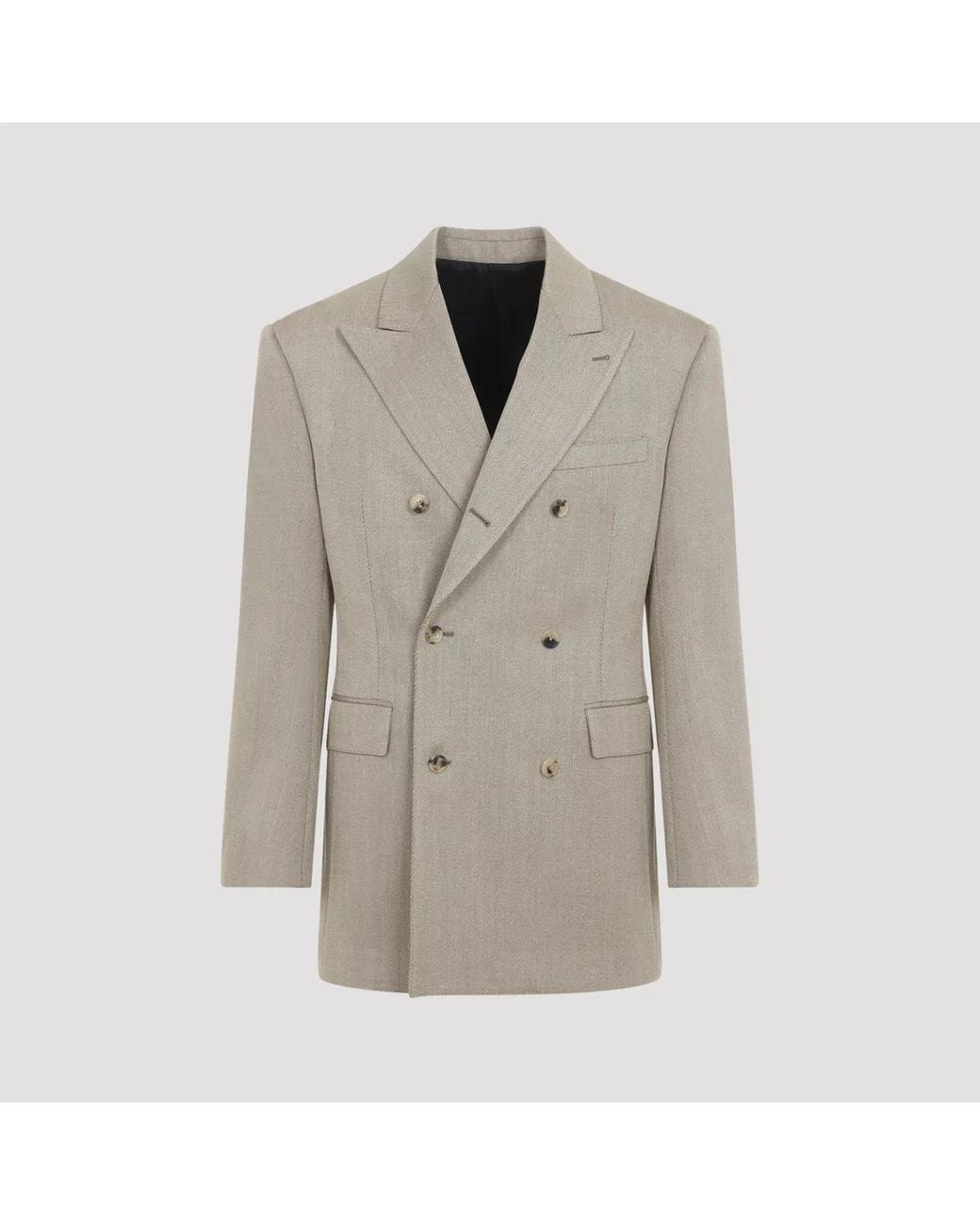 Céline Gray Colonne Wool Jacket for men