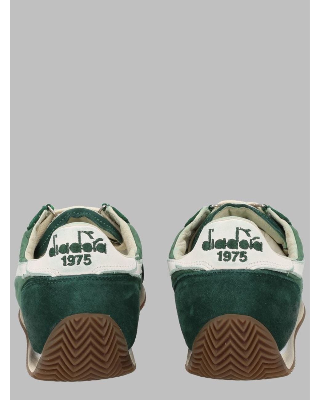 Diadora Green Sneakers Equipe Vela Sw Leather Trainers for men