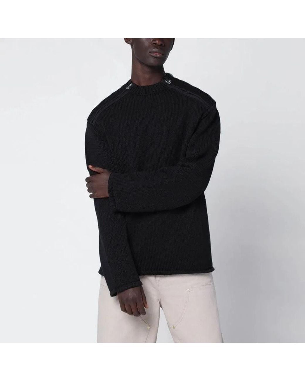 OAMC Black Cotton Sweater for men