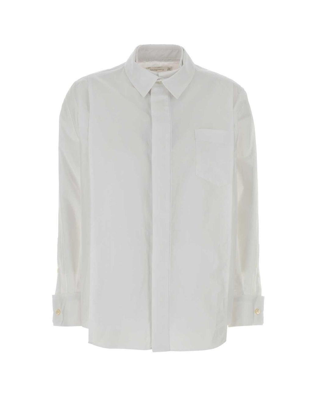 Sacai White Poplin Shirt