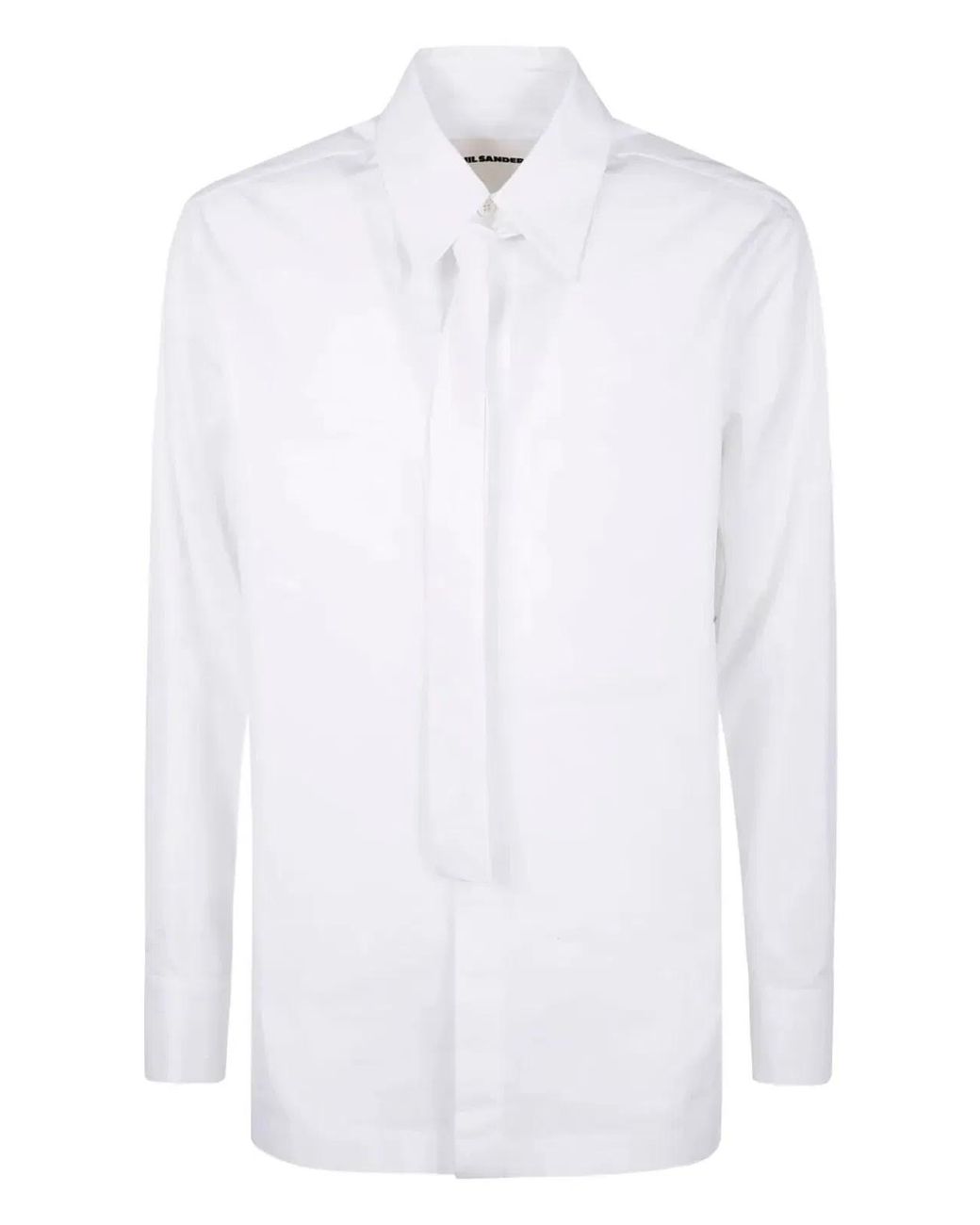 Jil Sander White Shirt With Tie for men