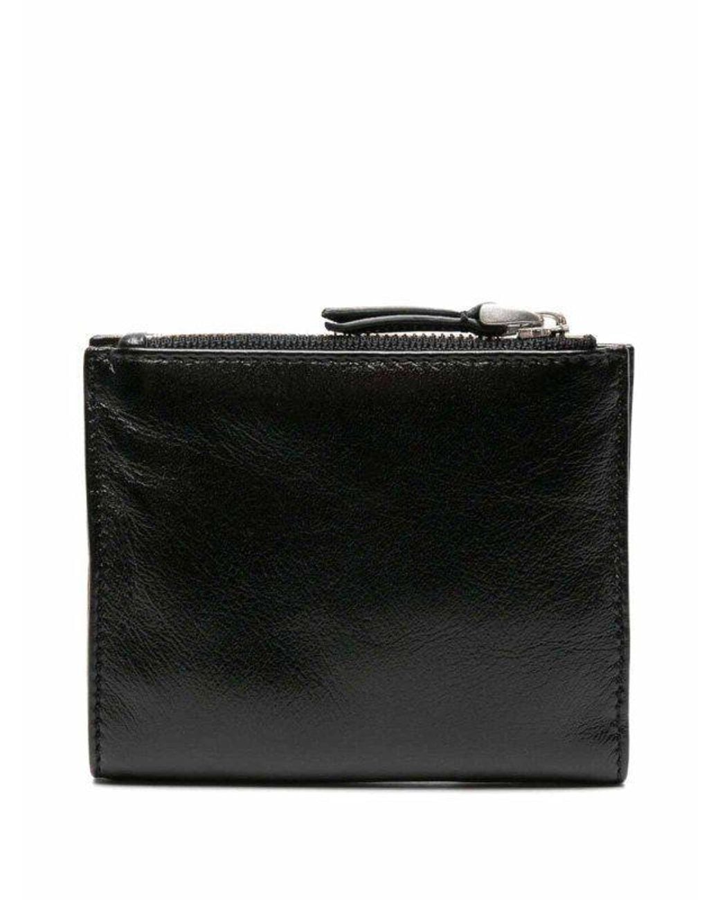AMI Black Voulez Vous Folded Wallet for men
