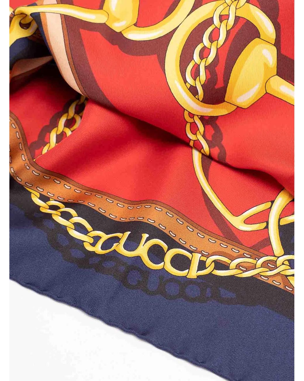 Gucci Red Equestrian Foulard