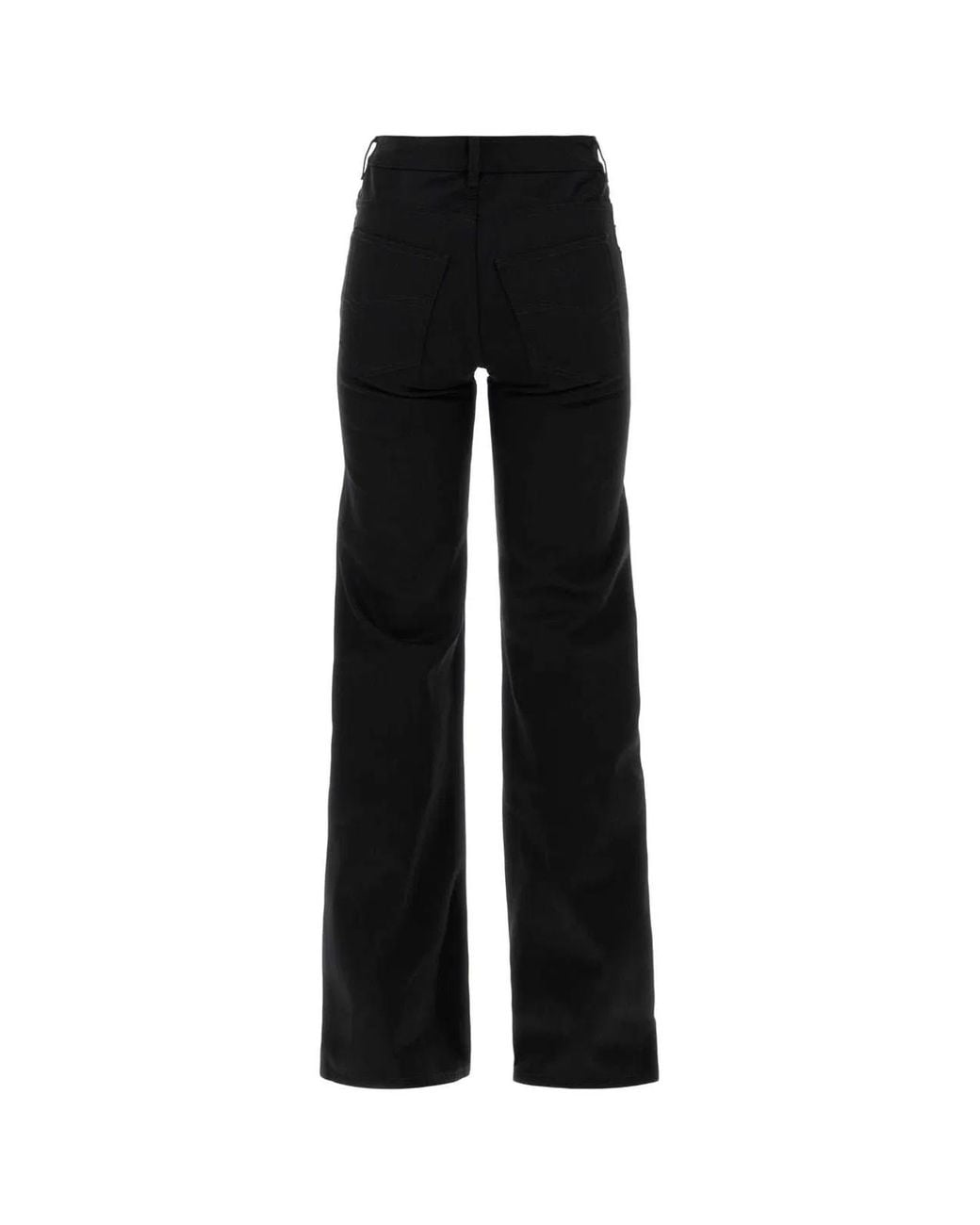 Balenciaga Black Curved Waist Pants