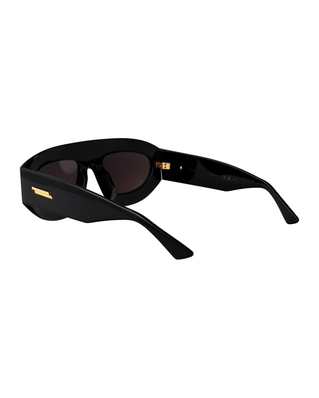 Bottega Veneta Black Acetate Sunglasses
