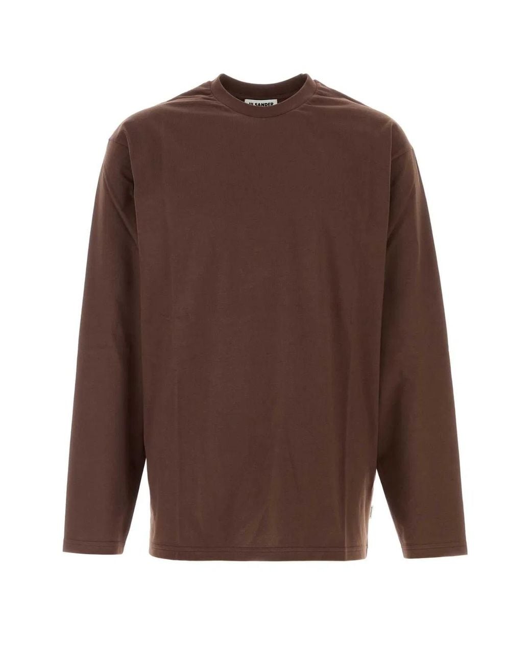 Jil Sander Brown Solid T-Shirt for men