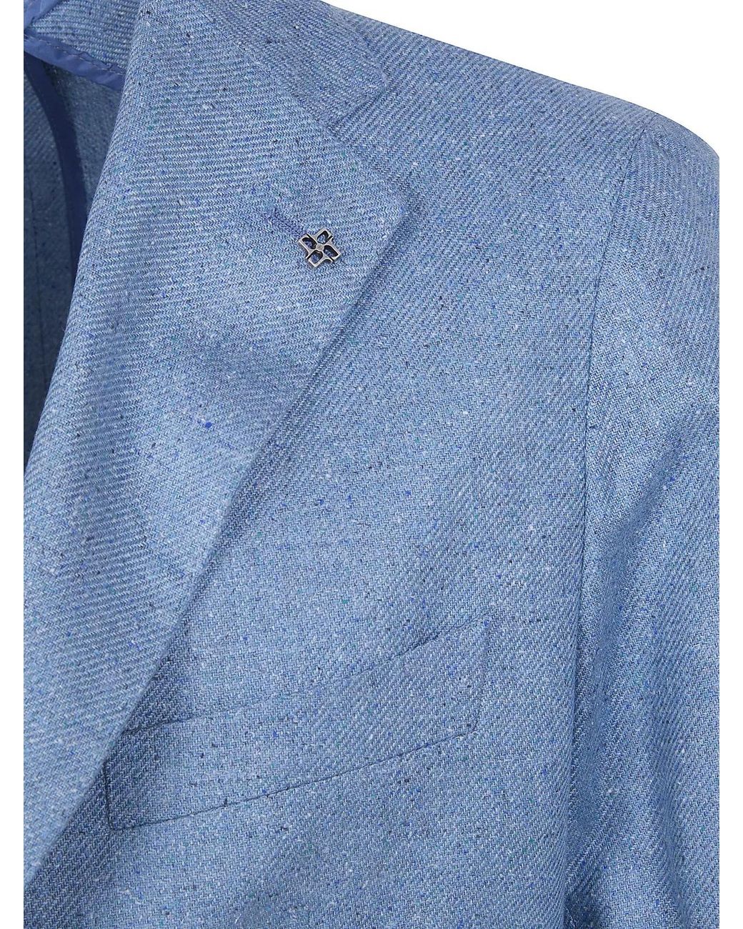 Tagliatore Blue "Montecarlo" Jacket for men