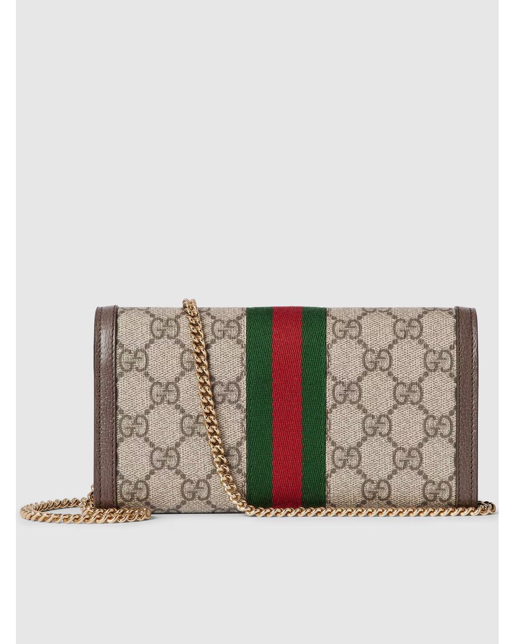 Gucci Brown Ophidia Wallet On Chain