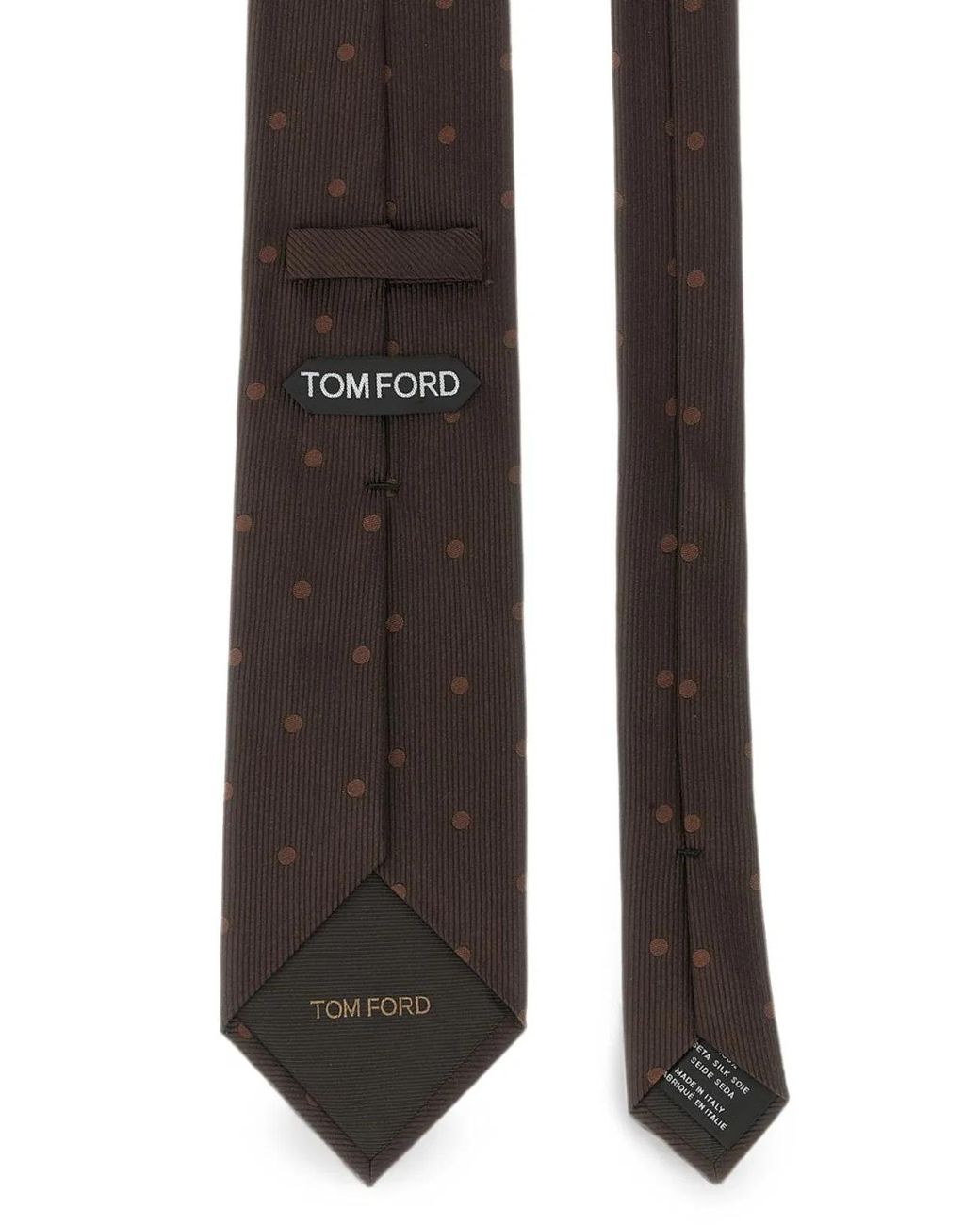 Tom Ford Black Polka Dot Tie for men
