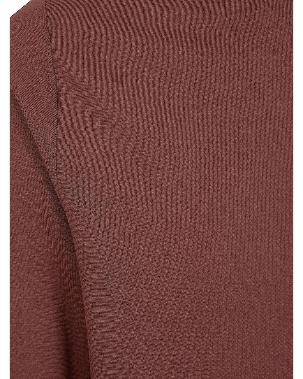 Zanone Brown Long Sleeves Polo Shirt for men