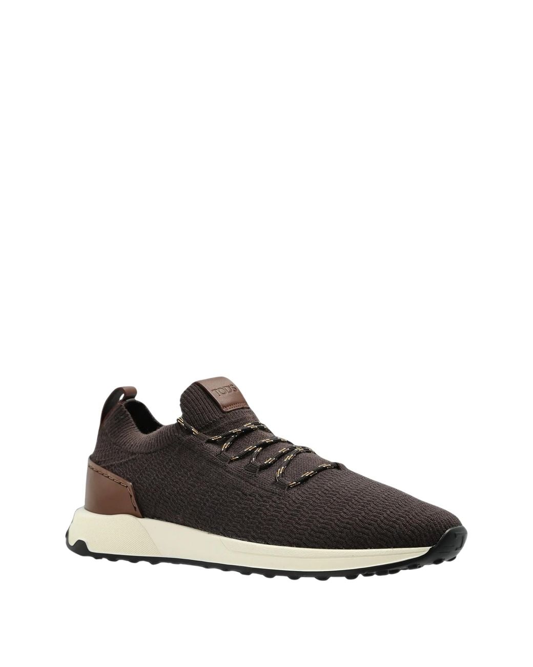 Tod's Black Logo-Patch Panelled Sneakers for men