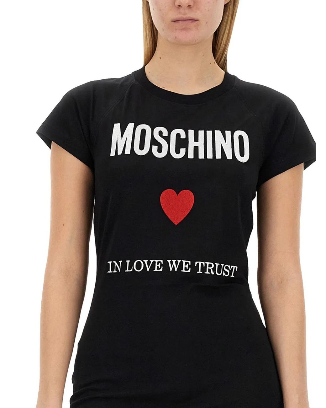 Moschino Couture Black Dress With Logo