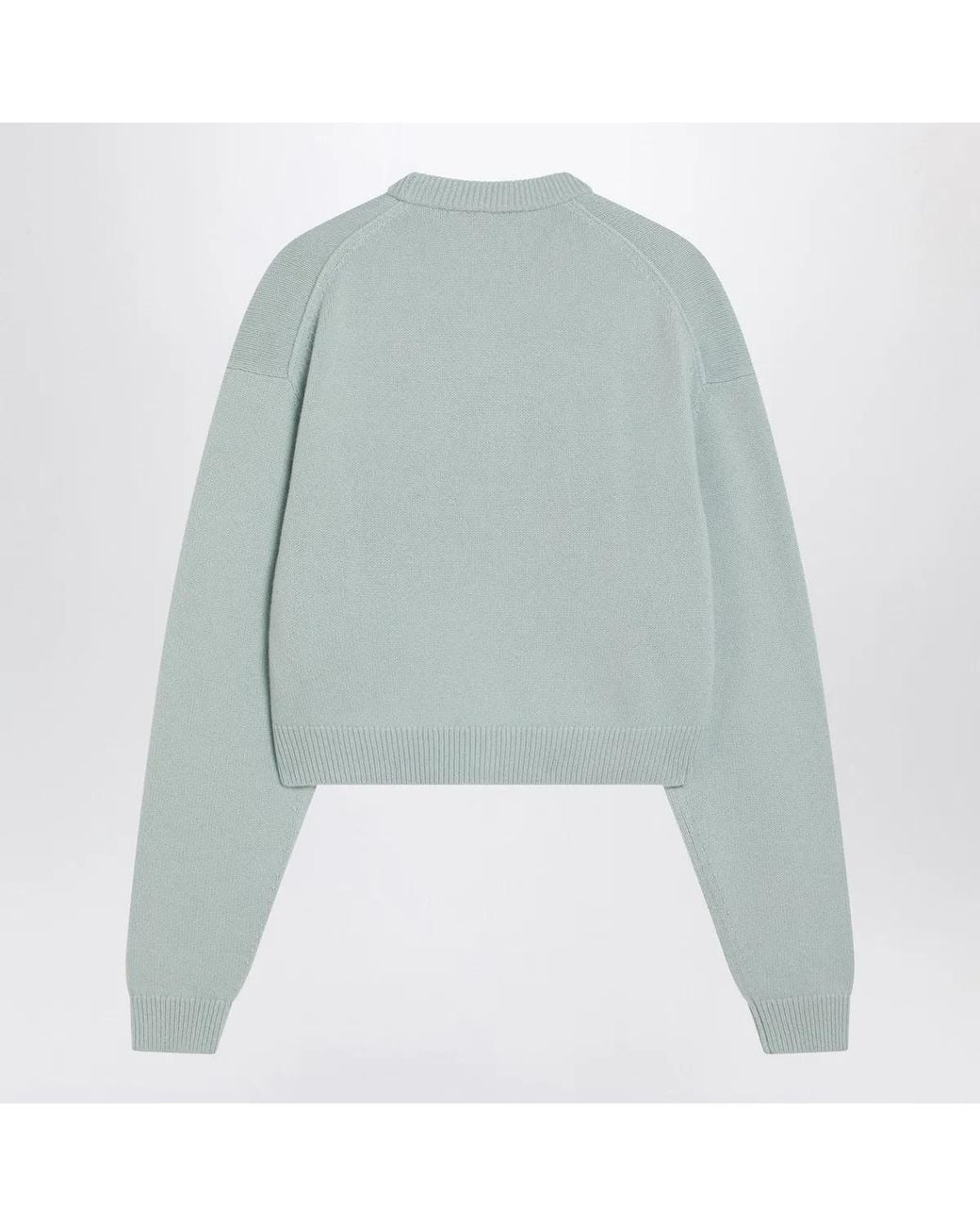 Acne Blue Faded Wool V-Neck Sweater