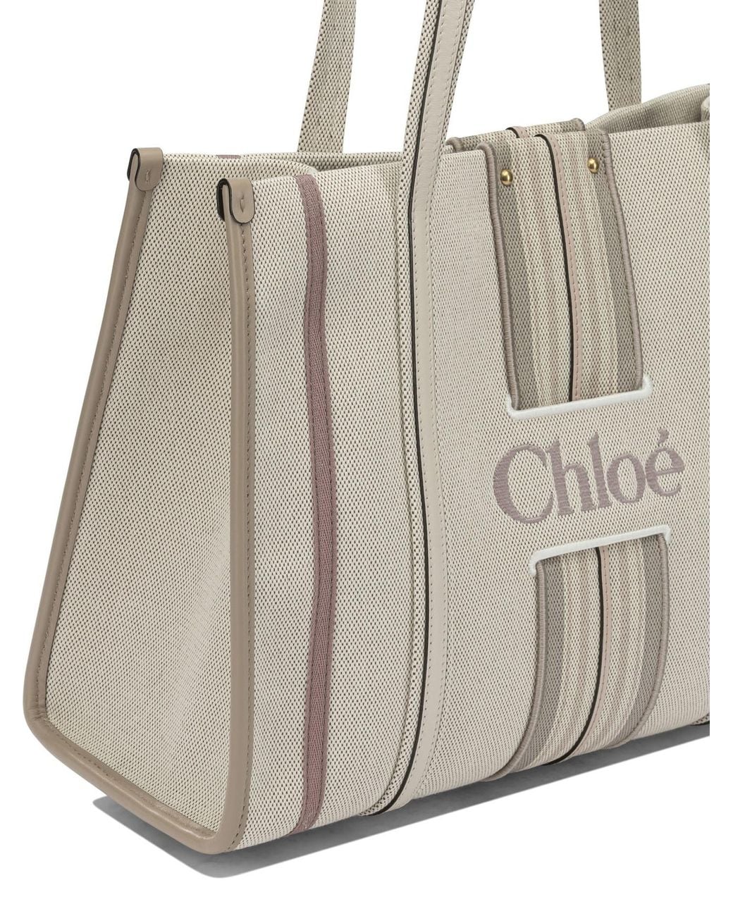 Chloé Natural "Woody Loop" Small Shoulder Bag