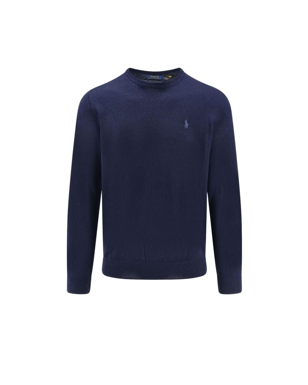 Polo Ralph Lauren Blue Sweater With Embroidered Pony for men