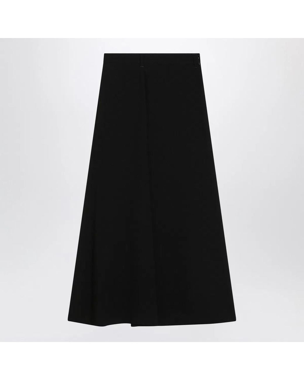 Balenciaga Black Draped Skirt