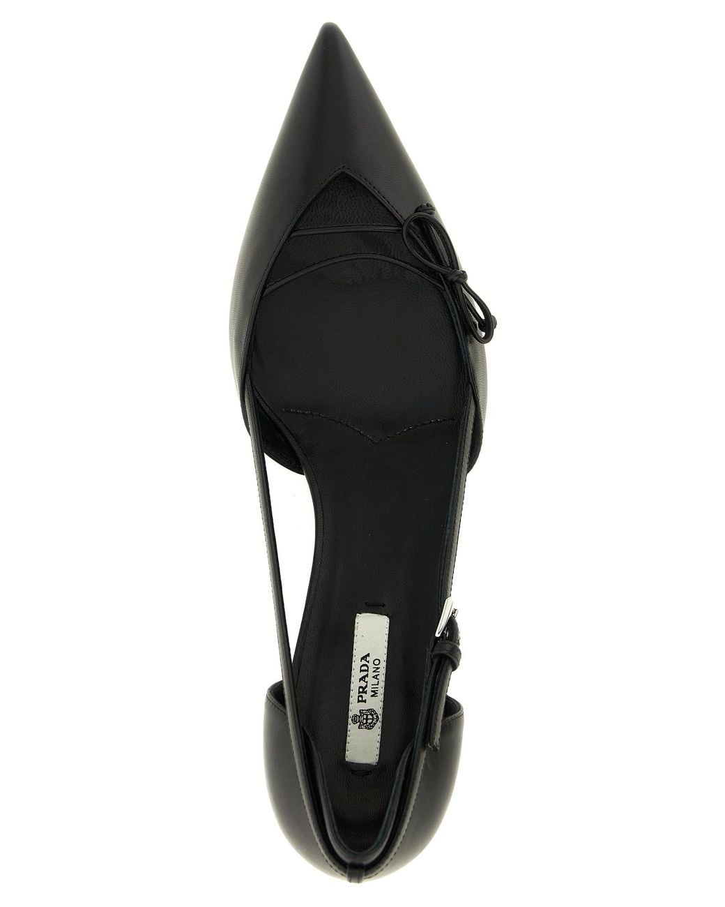 Prada Black Open Pumps