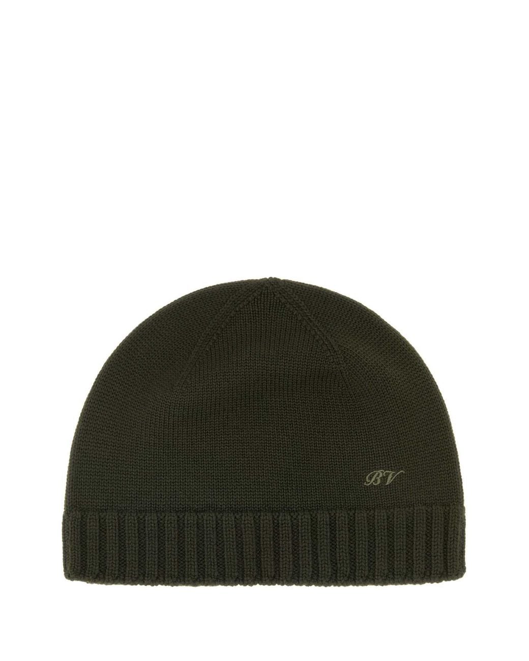 Bottega Veneta Green Wool Beanie Hat for men