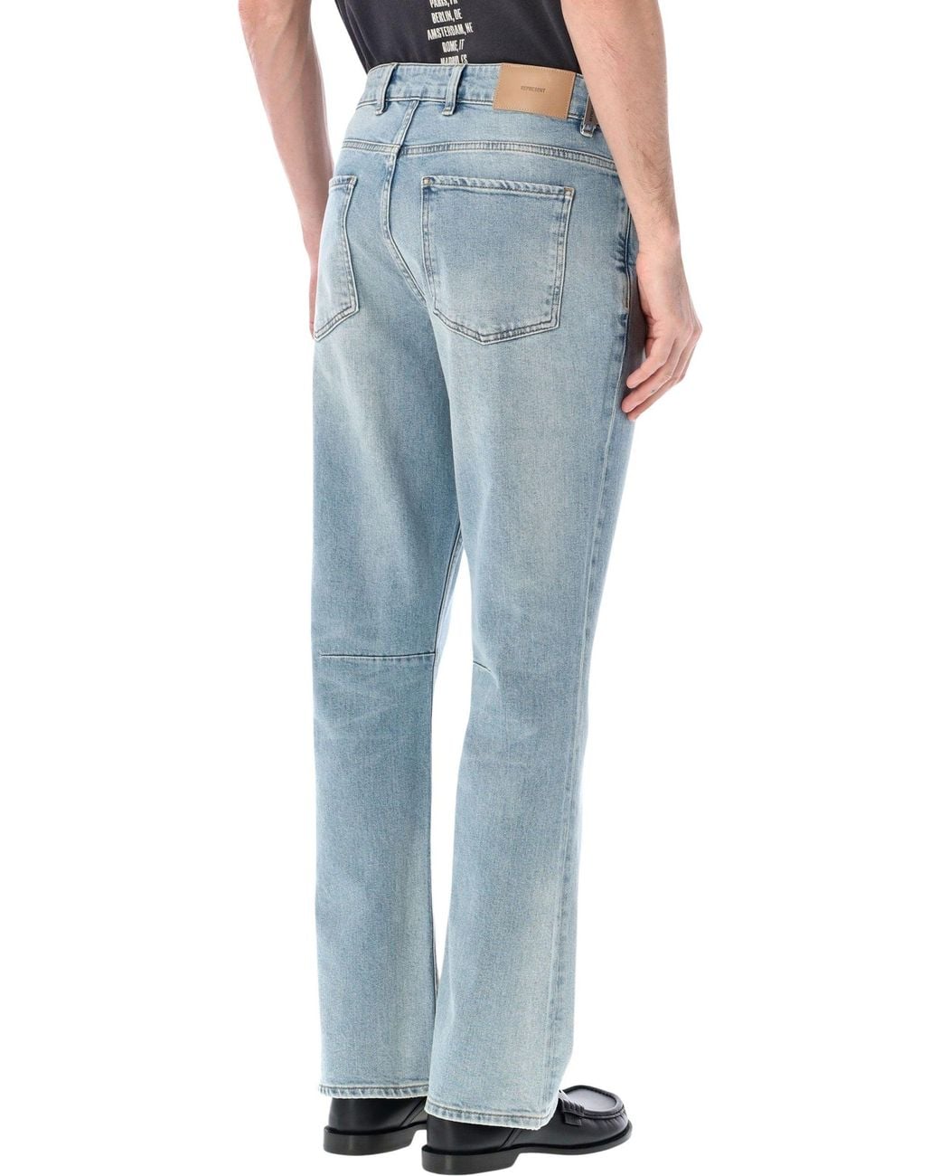 Represent Blue Boot Cut Denim Jeans for men