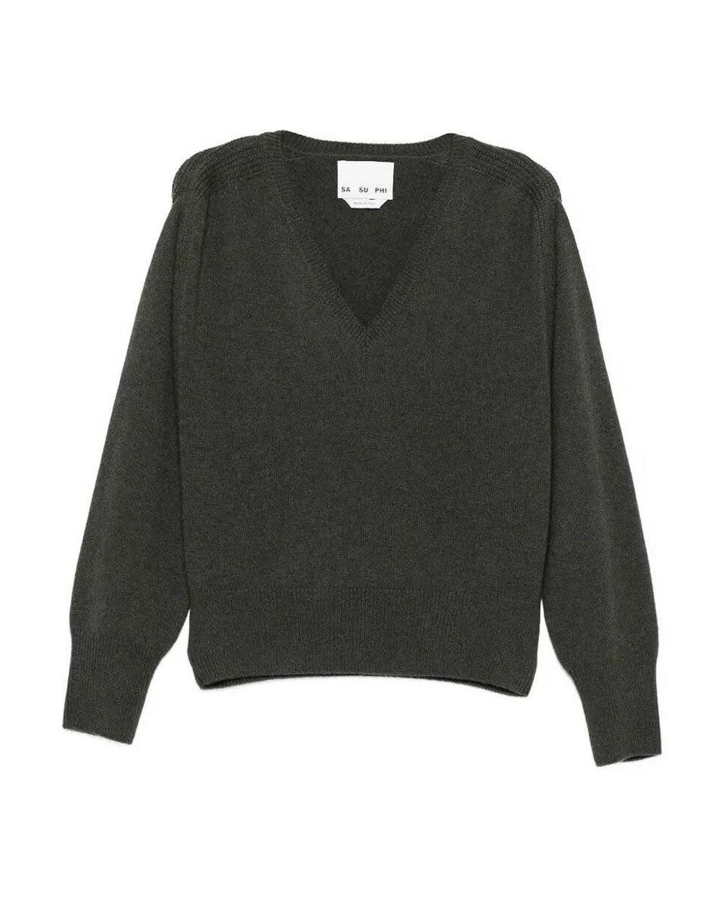 Sa Su Phi Green V-Neck Sweater