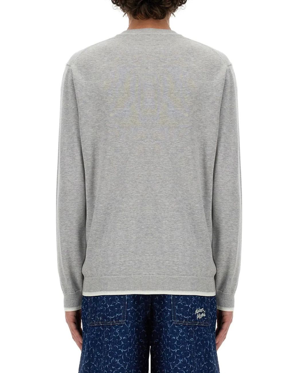Maison Kitsuné Gray Sweatshirt for men
