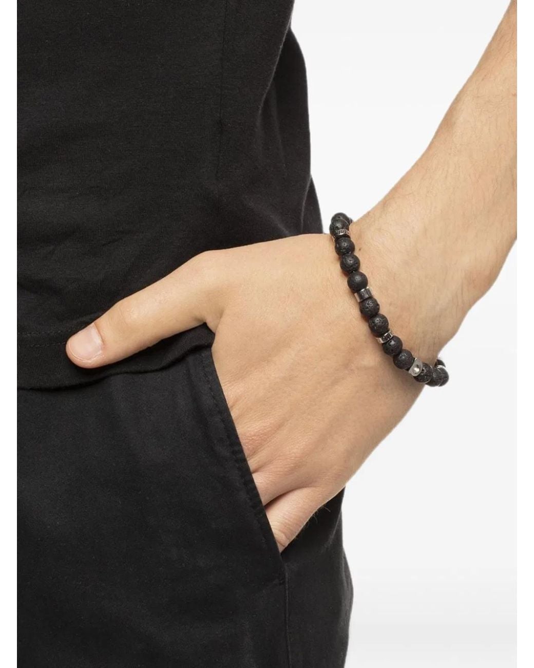 Ferragamo White Brass Bracelets for men
