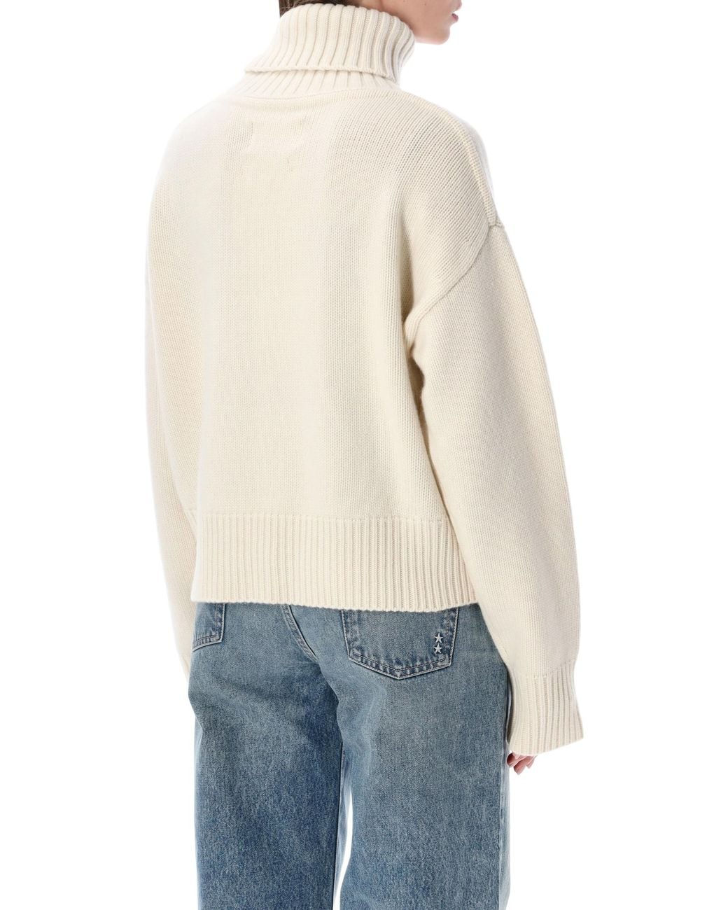 Extreme Cashmere Natural Crop Xtra High Neck