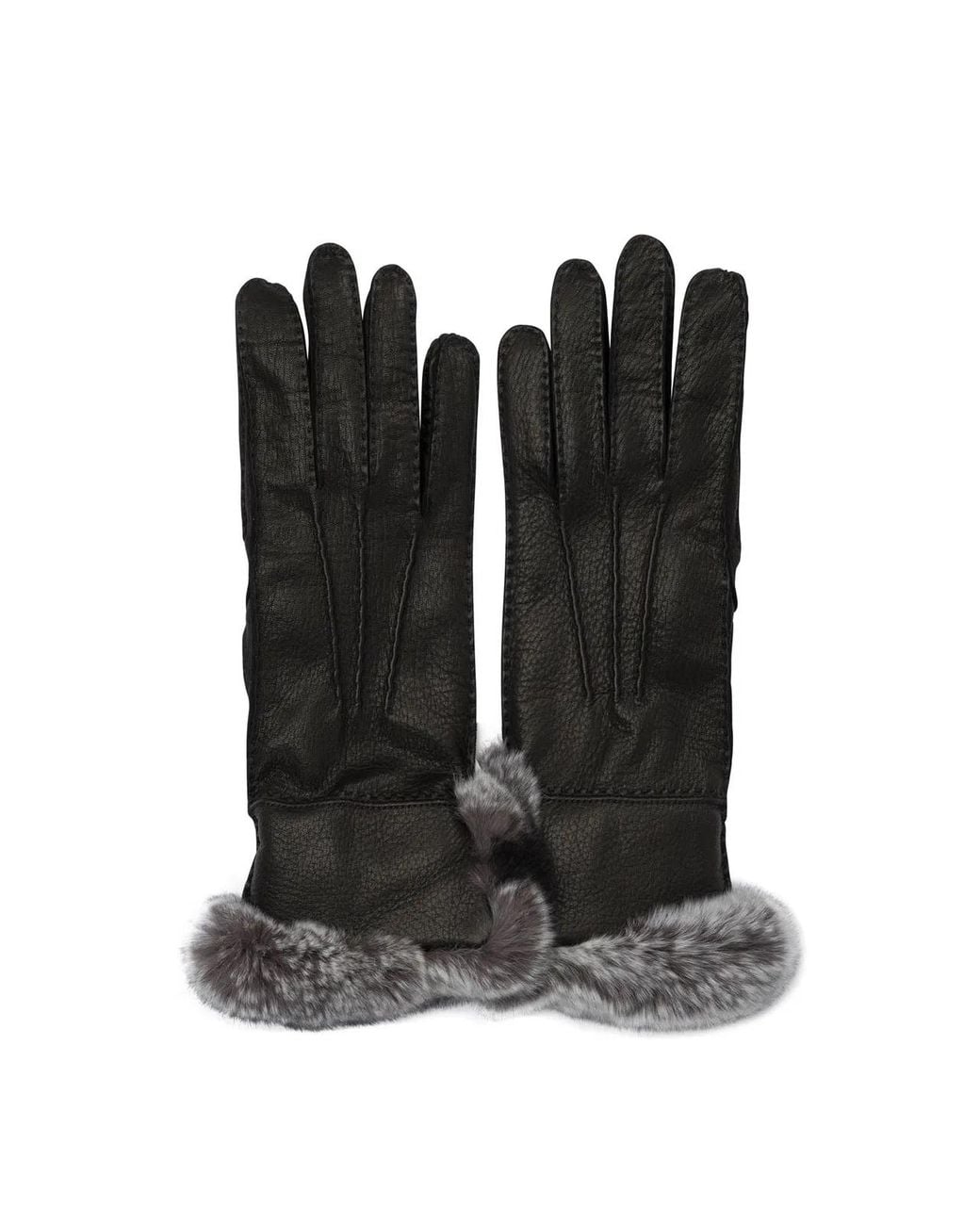 Restelli Black "85" Leather Gloves