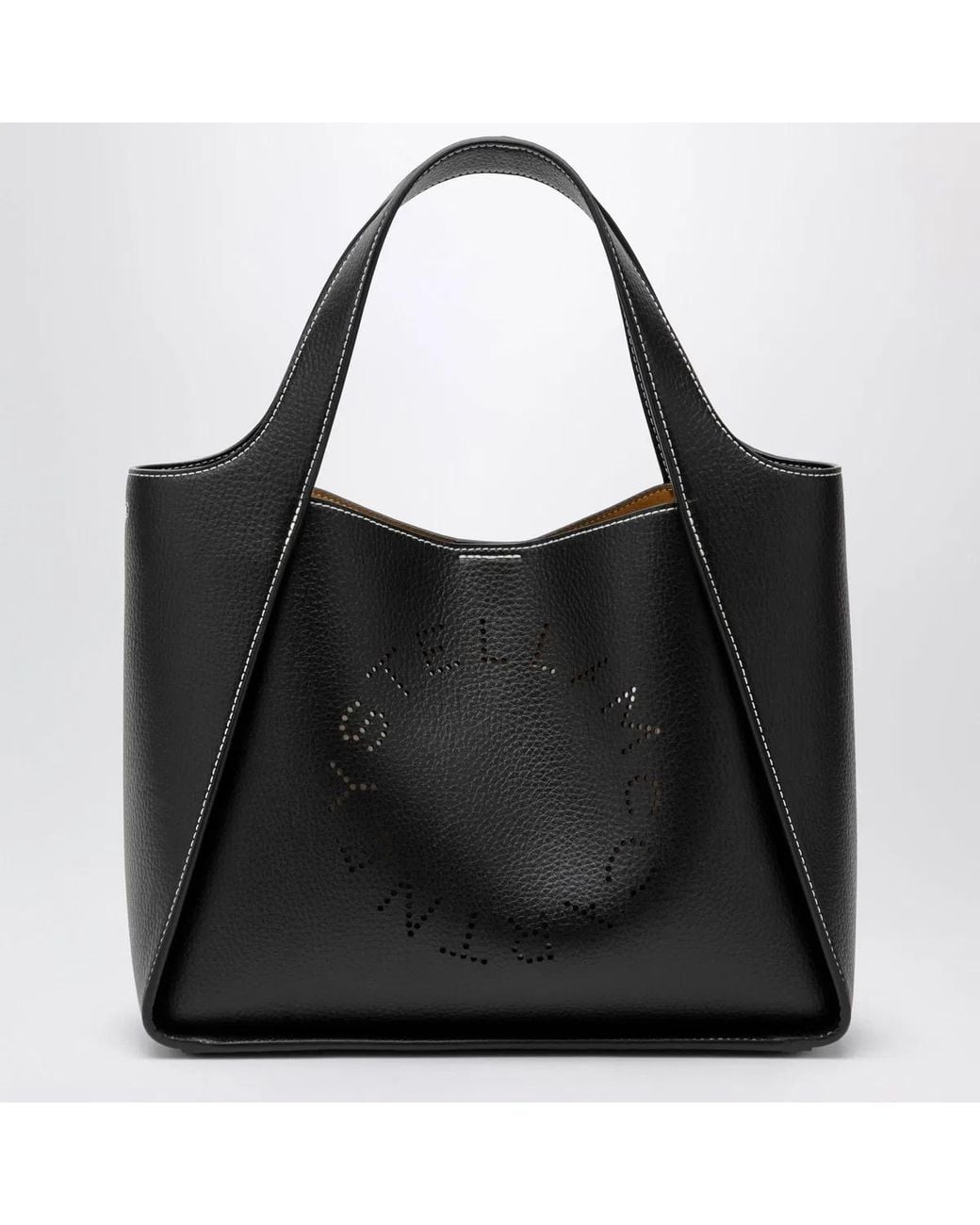 Stella McCartney Black Medium Stella Logo Bag