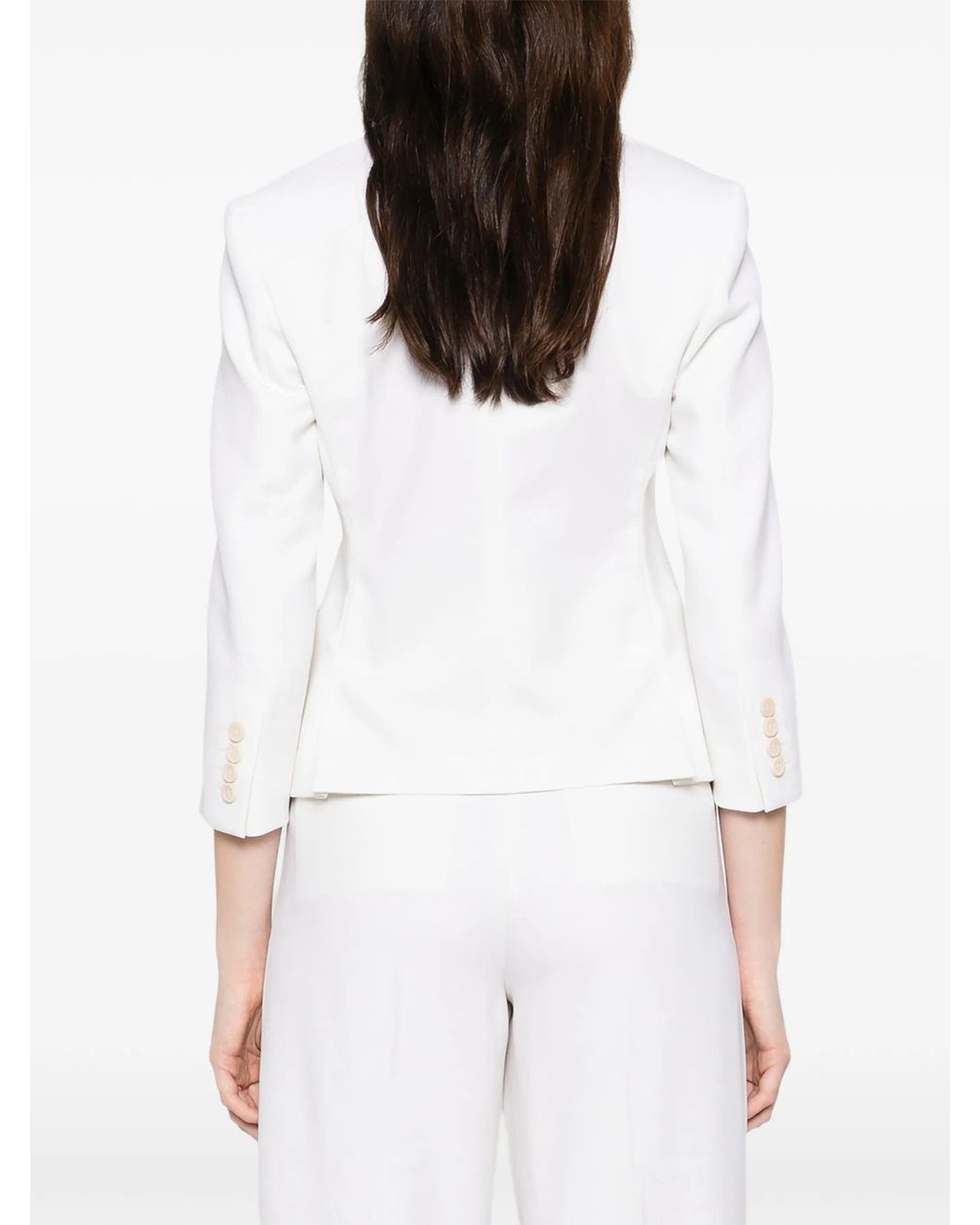 Max Mara White Wool Elastane Mxmdorico