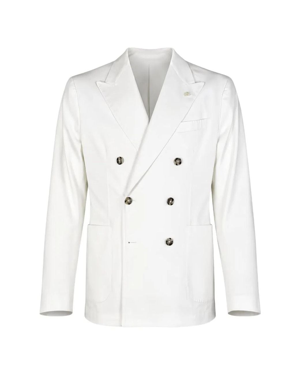 Manuel Ritz White Wool Jacket for men