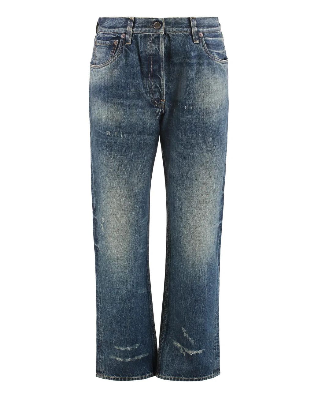 Prada Blue Five Pocket Jeans