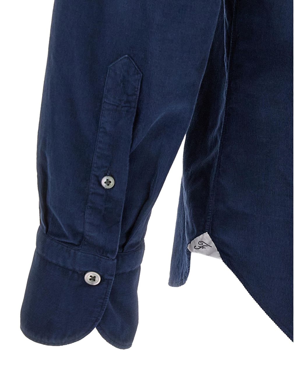 Finamore 1925 Blue 'Tokyo' Shirt for men