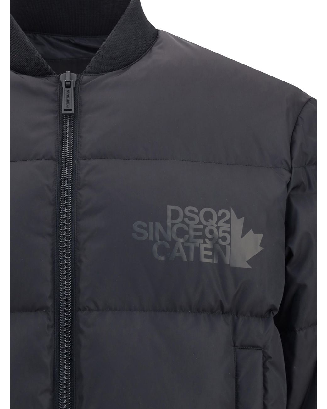 DSquared² Black Easy Puffer Down Jacket for men