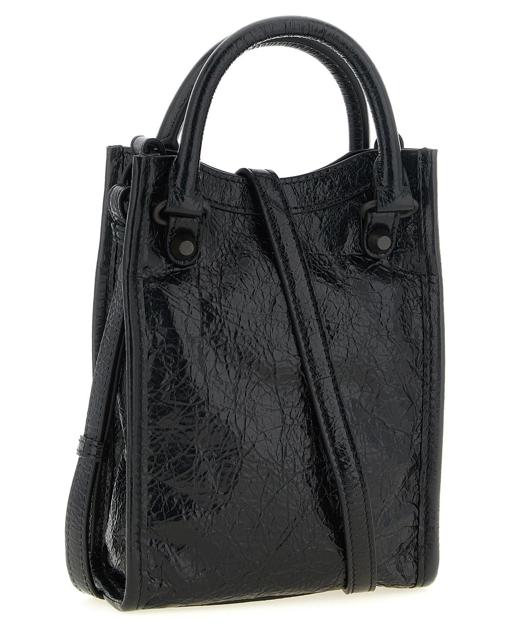 Balenciaga Black 'Le City Tote' Phone Holder