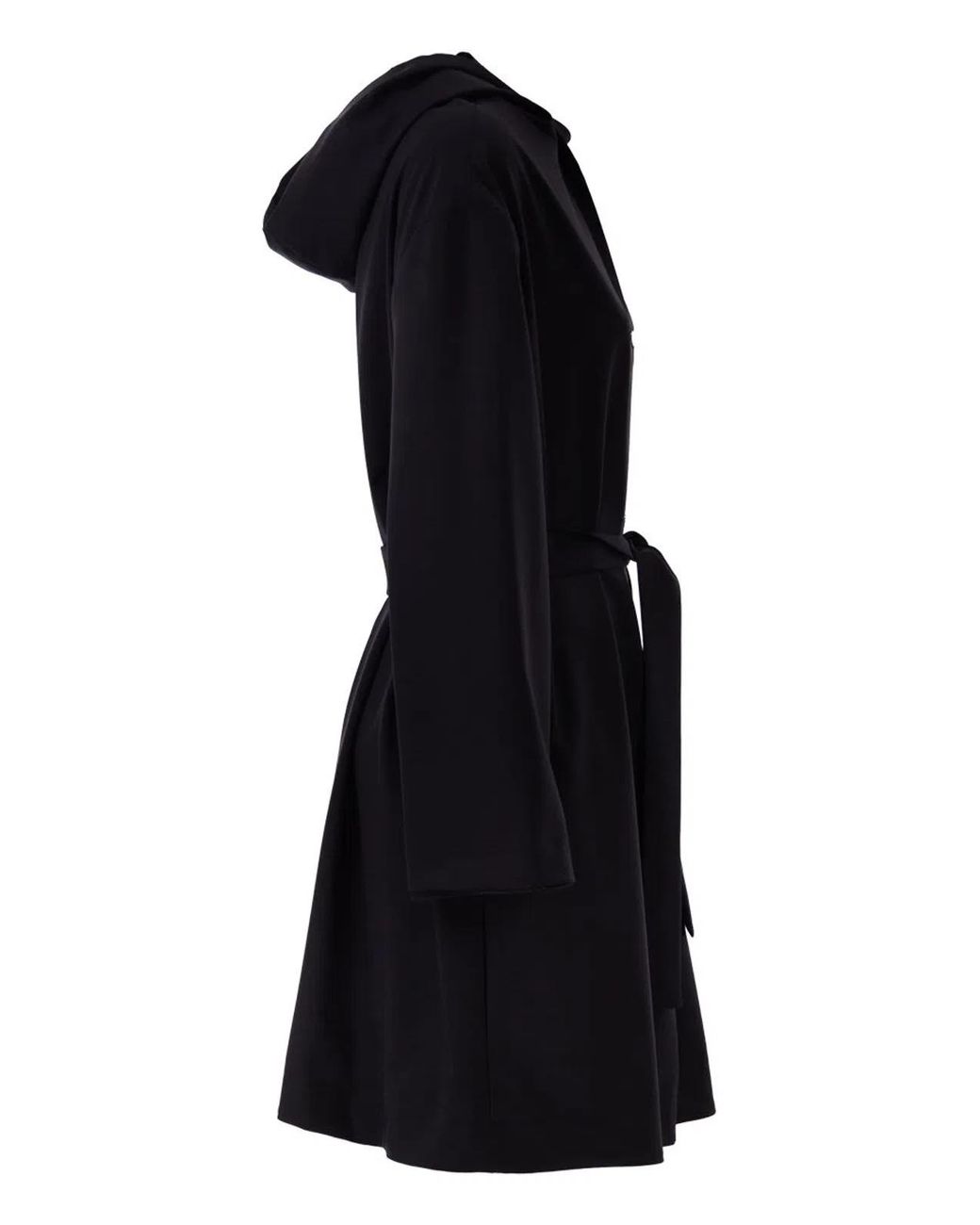 Herno Black Reversible Coat With Hood